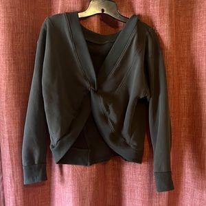 Dark green, reversible light sweater top size small